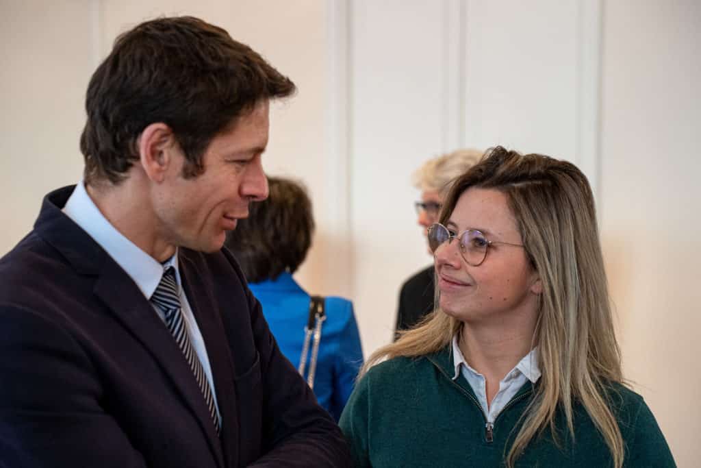 Laure Vaquier, directrice d'Impulsion et Julien LE GOFF, Sous-préfet de le Meurthe-et-Moselle pendant la signature de Les Entreprises s'engagent. 