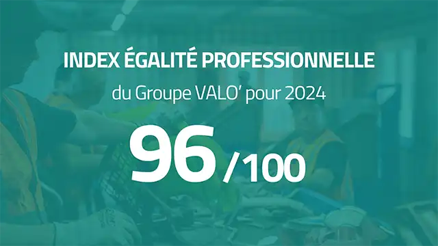 L’index égalité professionnelle de VALO’ pour 2024