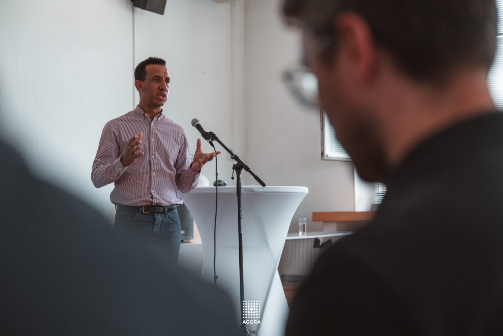 Julien Ekoret, Project manager à CFE, à l'évènement réemploi et déconstruction durable sur le thème de l'innovation au service de réemploi.